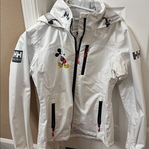 Helly Hansen White Jacket with Red Accents